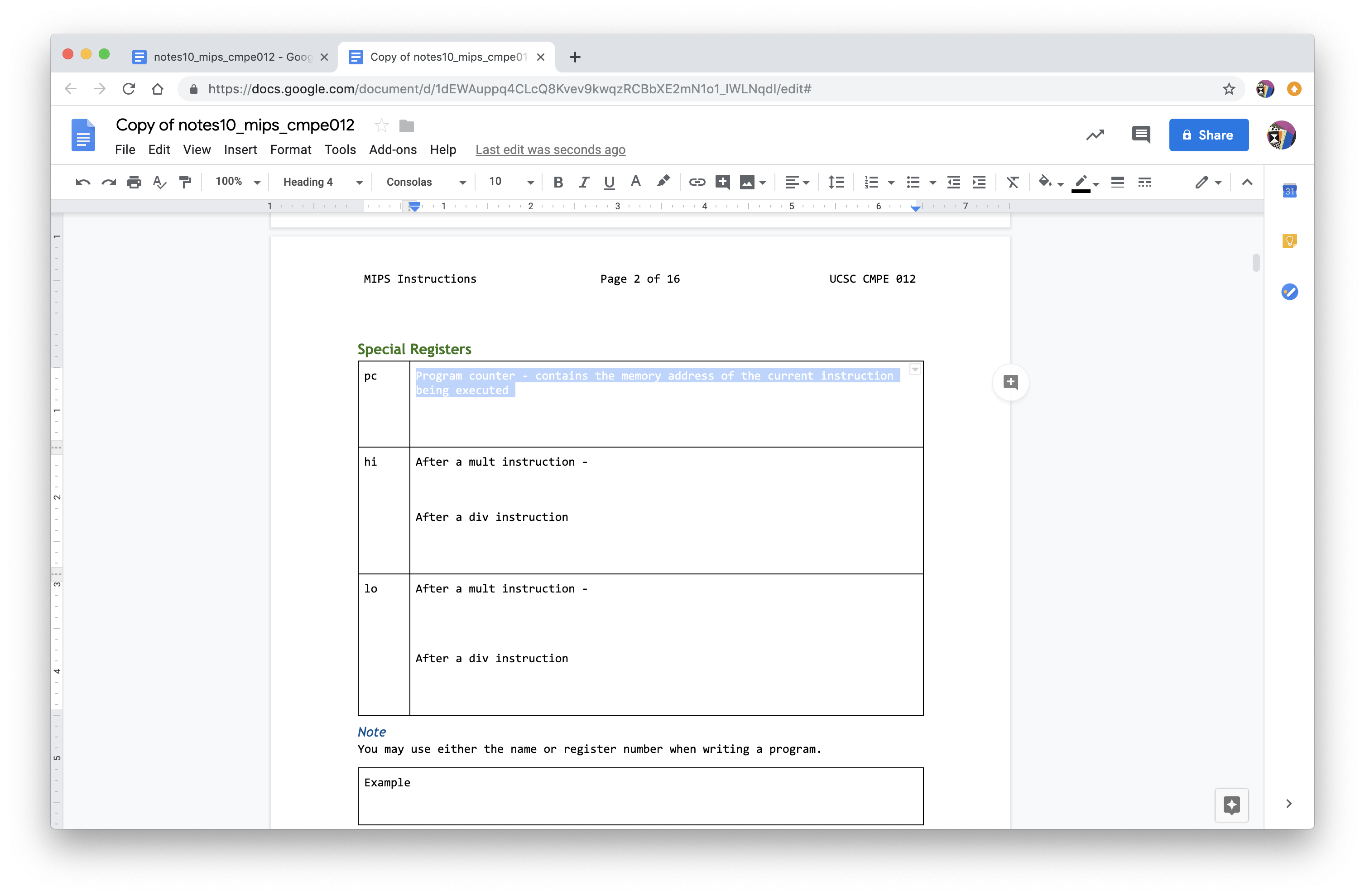 Screenshot of selection of hidden white answer text.